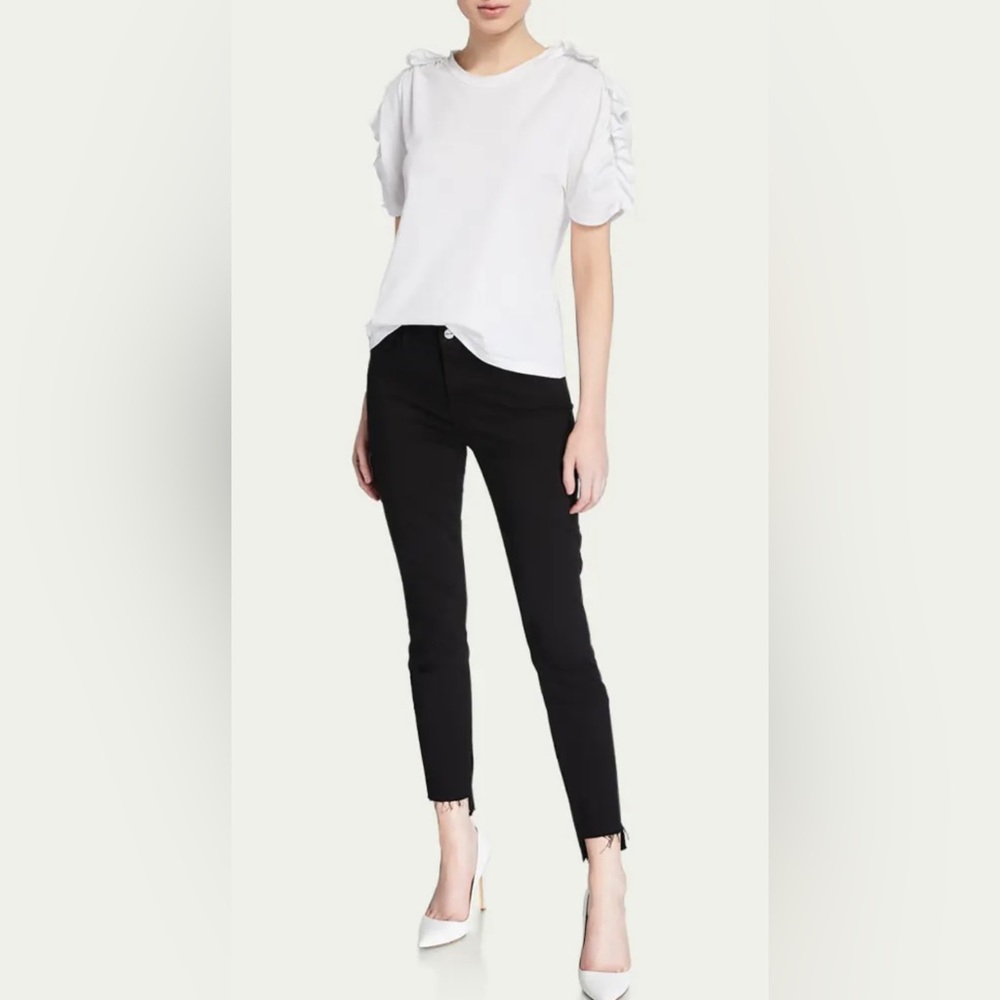 Frame Le Skinny de Jeanne Raw Stagger-Hem Jeans